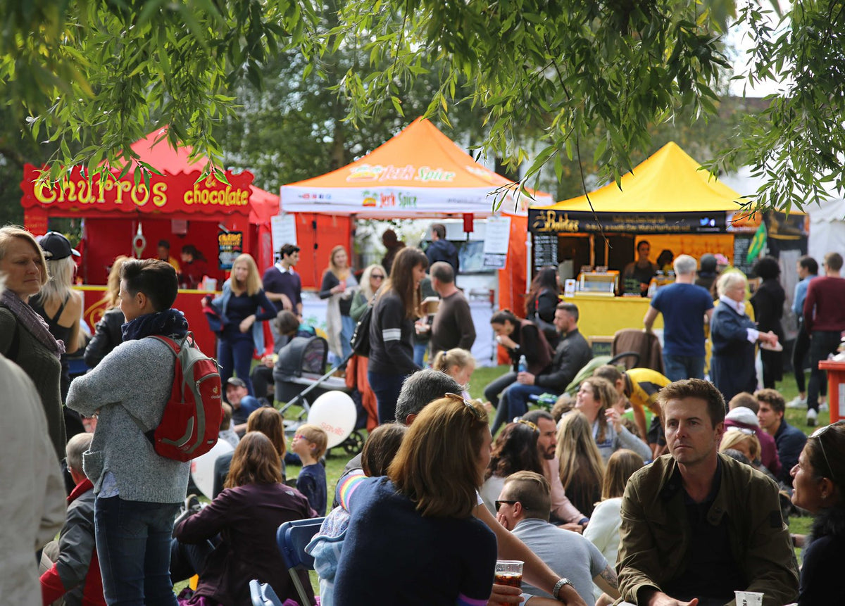 The Barnes Food Fair 10am 5pm on Barnes Green Indigo Prawn