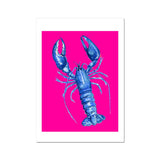Pink Lobster GIclee print - A4-A2