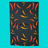 Tea towel - "Oh SO bright" - Hot Chillies