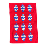 Oh SO bright Tea towel - Ginger Jar On Red