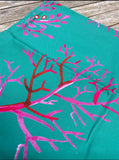 Tea towel "Oh SO bright" Pink Coral