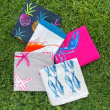mix of napkins on grass