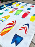 Tea towel - "Oh SO bright" Boards