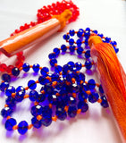 Fun and funky Crystal Tassel Necklaces