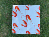 white prawn napkin