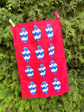 Oh SO bright Tea towel - Ginger Jar On Red