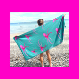 Octopus Galore!- Pink Octo swimming towel -