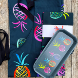 Apron gift set Slate grey Pineapple