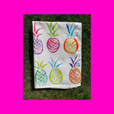 Quirky brilliant pineapple tea towel