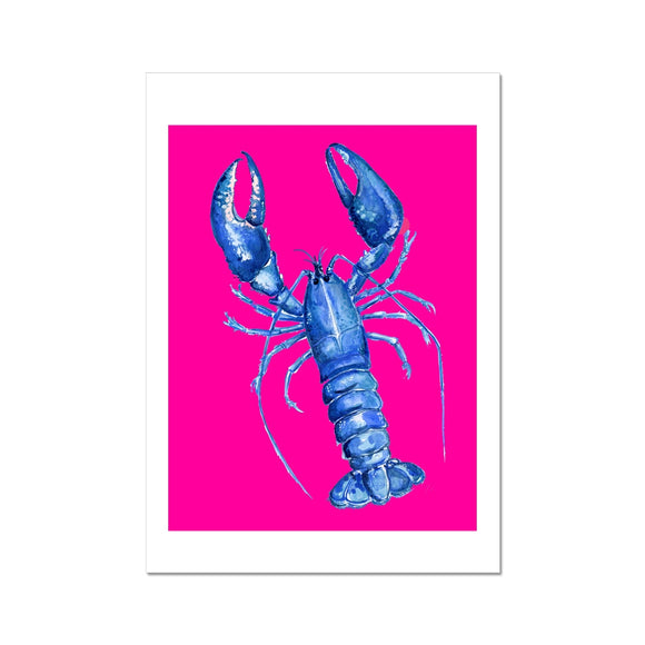 Pink Lobster  Hahnemühle German Etching Print