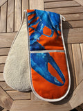 Oven Gloves - Super Duper Orange Lobster