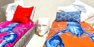 Lobster towels in Ibiza