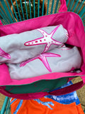 Supersized Beach Bags - Pink Octopus