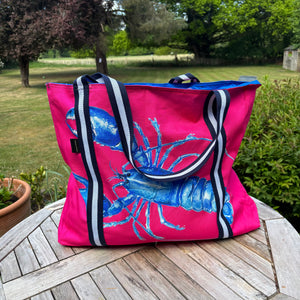 SUPERSIZED  Beach Bags - Lobster
