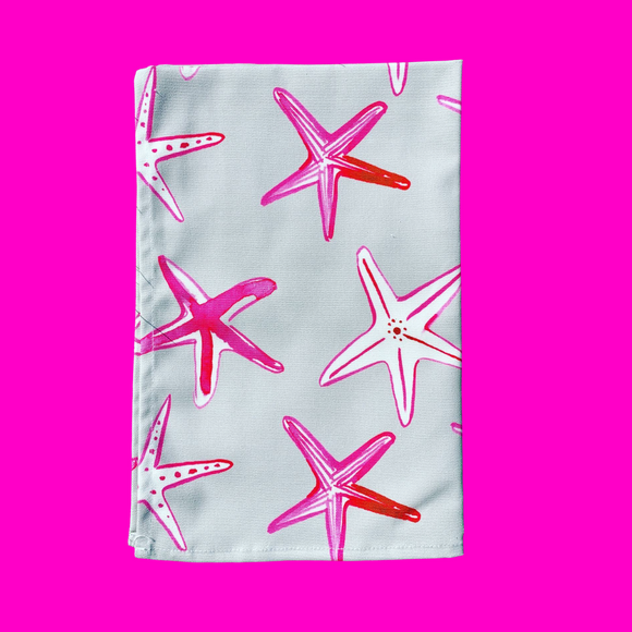 Oh SO bright Tea towel - Starfish