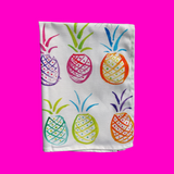 Oh so bright tea towel - Pineapple