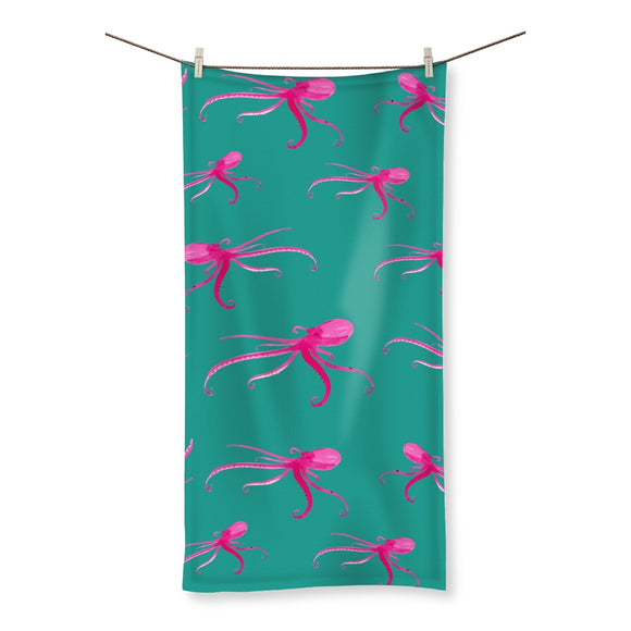 Octopus Galore!- Pink Octo swimming towel -