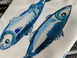 Oh so bright Tea towel - Fresh Fish