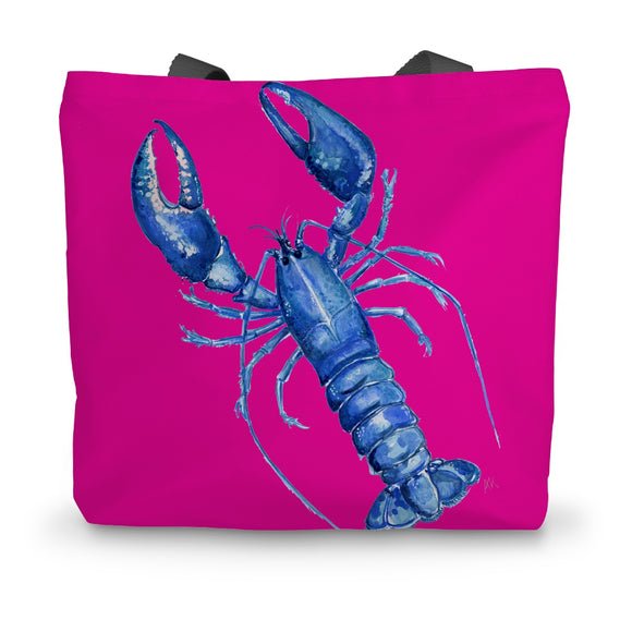 Pink Lobster  Canvas Tote Bag