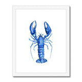 Blue Lobster Framed & Mounted Print